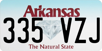 AR license plate 335VZJ
