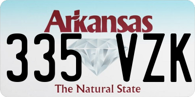 AR license plate 335VZK