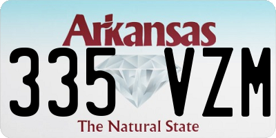 AR license plate 335VZM