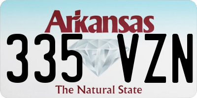AR license plate 335VZN