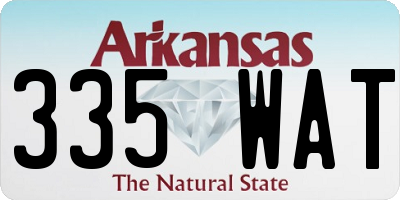 AR license plate 335WAT