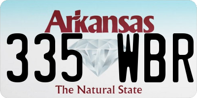 AR license plate 335WBR