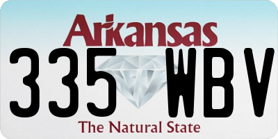 AR license plate 335WBV