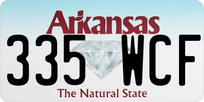 AR license plate 335WCF