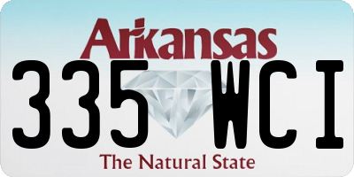 AR license plate 335WCI