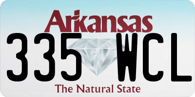 AR license plate 335WCL