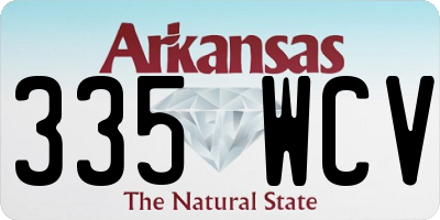 AR license plate 335WCV