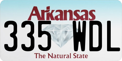AR license plate 335WDL