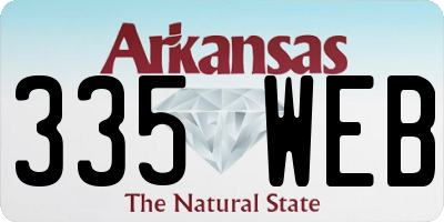 AR license plate 335WEB