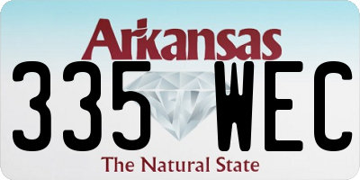 AR license plate 335WEC