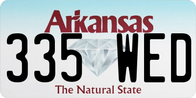 AR license plate 335WED