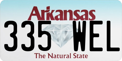 AR license plate 335WEL