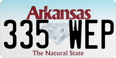 AR license plate 335WEP