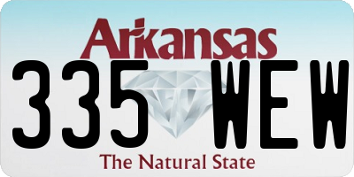 AR license plate 335WEW