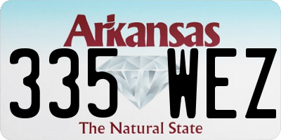 AR license plate 335WEZ