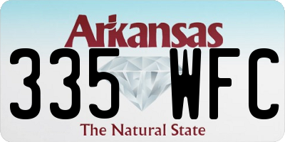 AR license plate 335WFC
