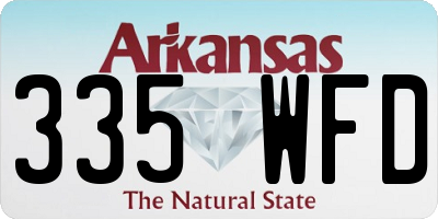 AR license plate 335WFD