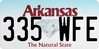 AR license plate 335WFE