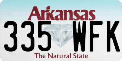 AR license plate 335WFK