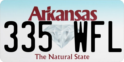 AR license plate 335WFL