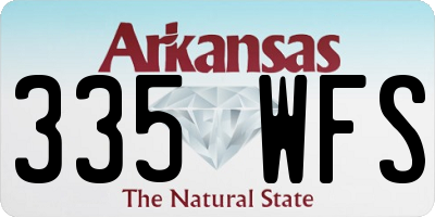 AR license plate 335WFS