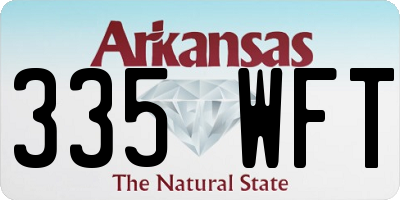 AR license plate 335WFT