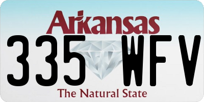 AR license plate 335WFV