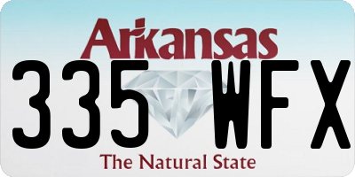 AR license plate 335WFX