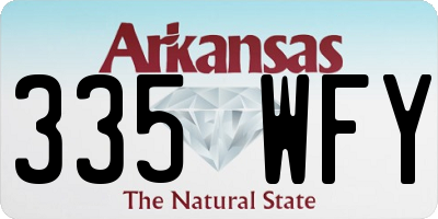 AR license plate 335WFY