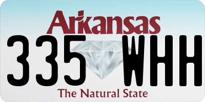 AR license plate 335WHH