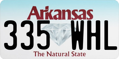 AR license plate 335WHL