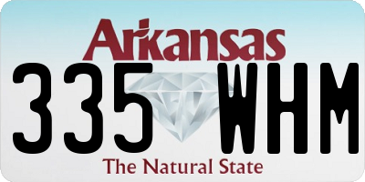 AR license plate 335WHM