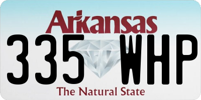 AR license plate 335WHP