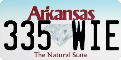 AR license plate 335WIE