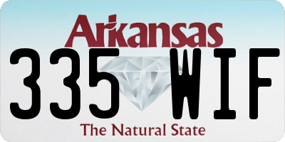 AR license plate 335WIF