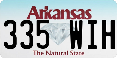 AR license plate 335WIH
