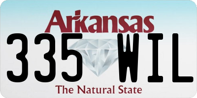 AR license plate 335WIL