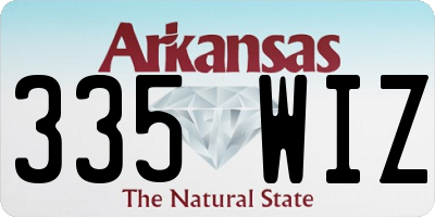 AR license plate 335WIZ