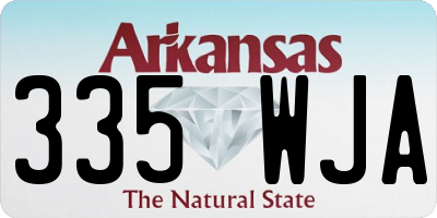 AR license plate 335WJA