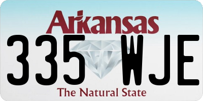 AR license plate 335WJE