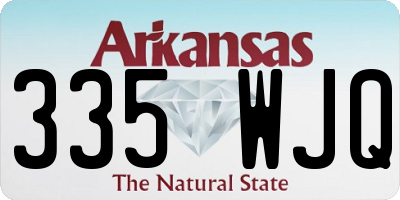 AR license plate 335WJQ
