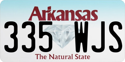 AR license plate 335WJS