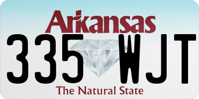AR license plate 335WJT