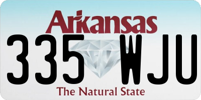 AR license plate 335WJU
