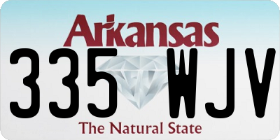 AR license plate 335WJV