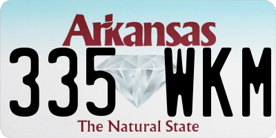 AR license plate 335WKM
