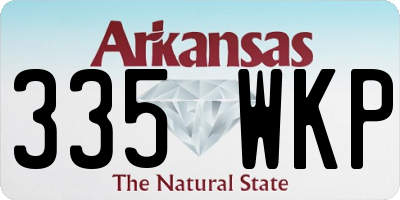 AR license plate 335WKP