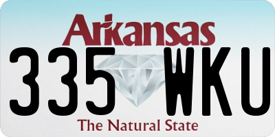 AR license plate 335WKU