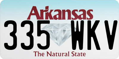 AR license plate 335WKV