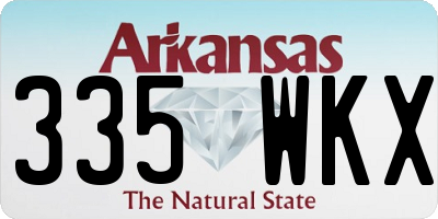 AR license plate 335WKX